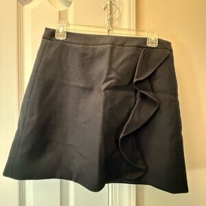 J. Crew Black Asymmetrical Skirt